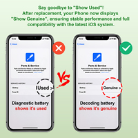 Nouvelle mise à niveau IOS 100% Santé de la batterie pour iPhone – Résolution des messages d'alerte et réparation de la batterie du téléphone pour iPhone 11 – Garantie 18 mois CE