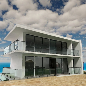 Villas de oficina móvil de dos pisos modernas estructura de acero modular personalizada 2025 para baño de oficina 3 años de 2017 - Product Image 3