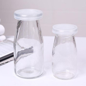 Hot Selling Shape logo Customized Printings 100ml Glass Pudding Bottle Jar Plastic Lid Classic Design Leak Resistant Stackable - Product Image 2