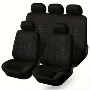 Housse de siège de voiture personnalisée de luxe en polyester toutes saisons, ensemble complet de 9 pièces, universelle - Product Image 4