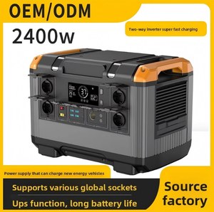 แบตเตอรี่สำรองฉุกเฉินแบบพกพา 2400W(2000Wh) ขายดี พร้อมหน้าจอ LCD สำหรับตั้งแคมป์กลางแจ้ง จ่ายไฟได้ 2400W - Product Image 4