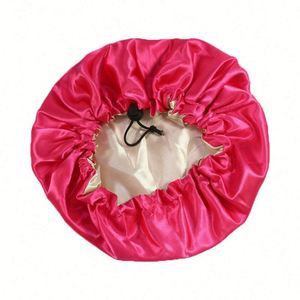 Bonnet pour enfants en satin naturel réglable pour bébé, double couche, idéal pour dormir la nuit - Product Image 4