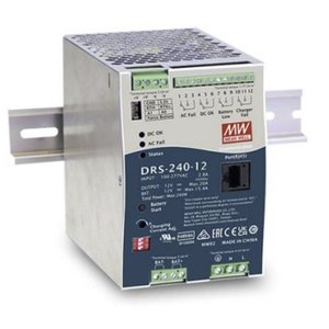 เครื่องชาร์จแบตเตอรี่อุตสาหกรรม Mean Well DRS-240-12 240W 12V พร้อมอินเทอร์เฟซ Modbus สำหรับใช้งานในอุตสาหกรรม - Product Image 1