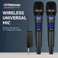 Bekboes V2 Harga Terjangkau Kualitas Tinggi Mikrofon Nirkabel Pro Dual Metal Plug-and-Play