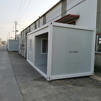Maison préfabriquée à assemblage rapide, composants pré-découpés, conteneur plat, pour projet de protection des rivières, bâtiment temporaire