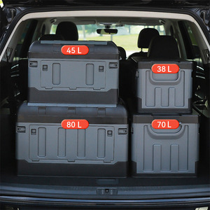 Caja de Almacenamiento Plegable Rectangular para Camping con Tapa y Cajón Tipo Organizador para Auto - Product Image 1
