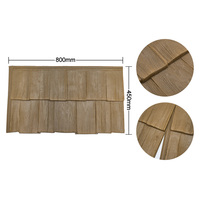 Bardeaux de toiture synthétiques en cèdre à texture bois authentique, tuiles de construction en HDPE style antique pour villa
