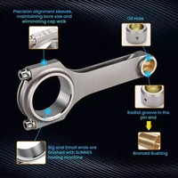 Nouvelles bielles en acier forgé 1UZ/2UZ/3UZ pour moteur V8 FE OLIVER, montage automobile, STD forgé 4340 Chrome Moly