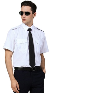 Camicie da Pilota a Maniche Corte per Uomo, Uniforme da Capitano di Volo, Costume per Cosplay da Personale di Cabina - Product Image 5