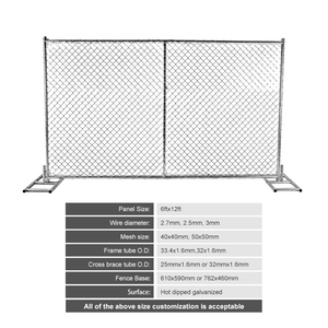Clôture Temporaire de <span class=keywords><strong>Chantier</strong></span> à <span class=keywords><strong>Prix</strong></span> Usine, Vente Chaude, Montage Facile, Mobile, Protection Galvanisée, Service de Modélisation 3D - Product Image 5