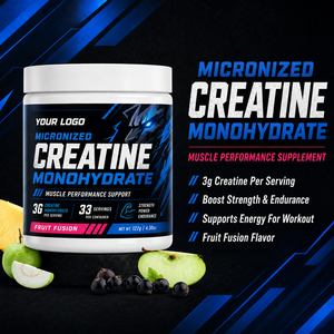 Aumenta la fuerza muscular, mejora la potencia explosiva, reduce la fatiga post-entrenamiento, creatina micronizada con sabor a frutas para adultos - Product Image 5