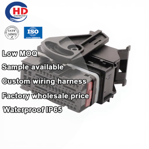 ขั้วต่อซ็อกเก็ตอัตโนมัติสายรัดสายไฟ64พิน2050036-1สำหรับใช้ในรถยนต์ - Product Image 1