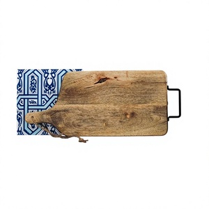 Tabla de Cortar de Madera Sostenible con Asa, Rectangular, para Cocina, Tabla de Carnicero, 1.5 cm de Grosor, Apta para Lavavajillas - Product Image 6