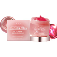 Crème gelée au collagène et à l'acide hyaluronique pour le visage et le cou - Hydratation intense, lissage des ridules, équilibre du sébum, tous types de peau, utilisation de nuit