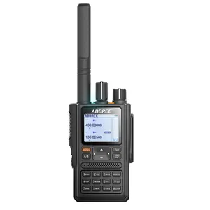 Walkie-talkie abbree AR-F8 com gps, rádio longo alcance 136 lcd 999ch 10km de frequência (520-1.77 mhz), com alta potência