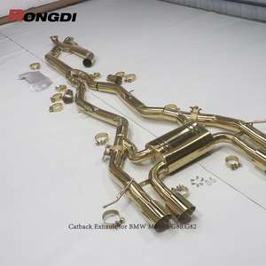 Tubos de <span class=keywords><strong>escape</strong></span> traseros de titanio Valvetronic Cat, silenciador de <span class=keywords><strong>escape</strong></span> y puntas para BMW M3/M4 G8X S58B30A 3,0 T, <span class=keywords><strong>escape</strong></span> trasero Cat - Product Image 2