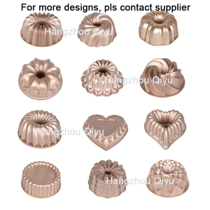 Moule à gâteau cannelé antiadhésif à 2 couches Moule à gâteau en aluminium moulé sous pression à 2 couches - Product Image 3