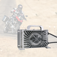 Chargeur professionnel LNLEE 113,4 V 15 A pour E-Moped, compatibilité BMS intelligente pour Pit Bike électrique, technologie résonnante LLC