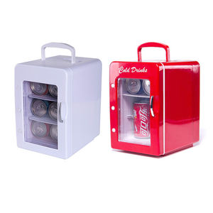 4L Portable AC DC Porte Transparente <span class=keywords><strong>Mini</strong></span> Réfrigérateur Six Canettes Voiture Mignon Thermoélectrique Réfrigérateur - Product Image 4
