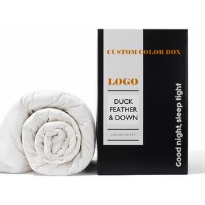 OEKO OCS Kassettensteppung Gänsedaunen- und Federdecke aus 100% Bio-Baumwolle, King-Size, Mittlerer Wärmegrad, Ganzjahres-Bettdecke - Product Image 5