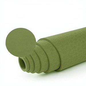 <span class=keywords><strong>Tapis</strong></span> <span class=keywords><strong>de</strong></span> yoga TPE épaissi 90 cm, 8 mm d'épaisseur, longueur 183 cm, confortable et rebondissant, pour Pilates et fitness, logo personnalisé disponible, direct usine - Product Image 3