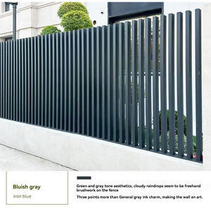 Clôture <span class=keywords><strong>composite</strong></span> en alliage d'aluminium de confidentialité nouvellement conçue Clôture de <span class=keywords><strong>jardin</strong></span> en aluminium Panneaux de clôture métalliques horizontaux en aluminium pour la maison - Product Image 2