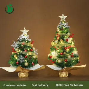 Vente directe du fabricant, petit mini sapin de Noël, ensemble exclusif pour <span class=keywords><strong>Amazon</strong></span>, décoration de bureau, kit de décoration - Product Image 2