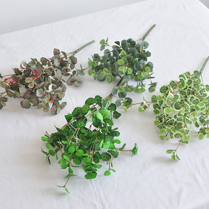 Petits bouquets de plantes vertes artificielles écologiques résistantes à l'eau 37CM, plantes d'intérieur pour hall d'hôtel, boutique, <span class=keywords><strong>jardin</strong></span>, aménagement paysager - Product Image 4