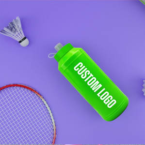 Bouteille d'eau de sport en plastique de 1000 ml sans BPA, bouteille d'eau à presser de 32 onces - Product Image 1