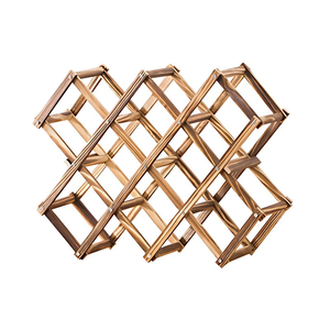 Tùy Chỉnh Gấp Hiện Đại Thân Thiện Với Môi Di Động Bằng Gỗ Rượu Vang Giá Hiển Thị Kệ Đứng Cho Nhà Thanh Lưu Trữ Giữ Chai Rượu Vang - Product Image 2