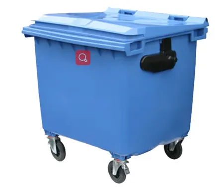 Tamanho grande da moda design 1100l grande resíduos recipiente de plástico hdpe lixeira com rodas