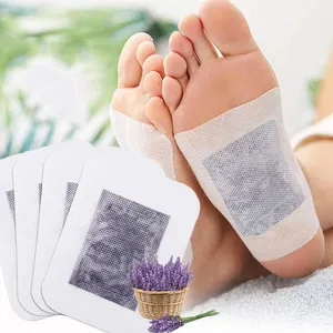 Foot Pads Detoxifying Natural Bamboo Vinegar Ginger Powder Foot Pads for Relieve Stress, Relaxation, Remove Dampness