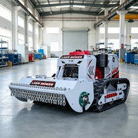Tondeuse robot commerciale pour campus, professionnelle, thermique 4 temps, 420 cm³, télécommandée sans fil, pour espaces verts de bureau