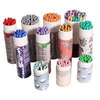 Boîte d'allumettes longues en papier, emballage de différentes couleurs, boîte d'allumettes personnalisée avec des allumettes