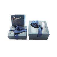 Boîtes en fer à fenêtre transparente emballage de boîte-cadeau de chocolat chocolat chocolat recyclable personnalisé produit de qualité supérieure avec estampage de feuille d'or