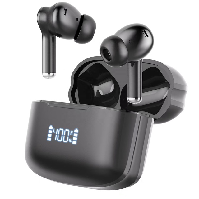 ANC+ENC Noise Cancelling Earphones Bluetooth Headphones True Wireless Earbuds LED Power Display Bt 5.3 TWS Headset