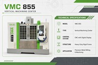 Centre d'usinage vertical CNC 5 axes VMC855, machine de fraisage de métaux, système de précision BT40 GSK pour la fabrication de moules et l'aérospatiale