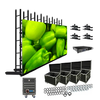 Écran LED suspendu 16x9 pieds pour location de scène, événements et concerts, panneaux LED modulables 500x1000mm, 7680Hz