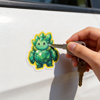 Vinilo Adhesivo Personalizado con Purpurina, Lámina de Cristal, Diseño de Dibujos Animados, Recortado, Resistente a Arañazos, Impermeable, para Decorar Teléfonos y Laptops