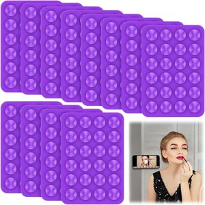 Support de téléphone en silicone avec ventouse, autocollant dorsal, support mural pour smartphone, fixation pour verre, carrelage céramique - Product Image 1