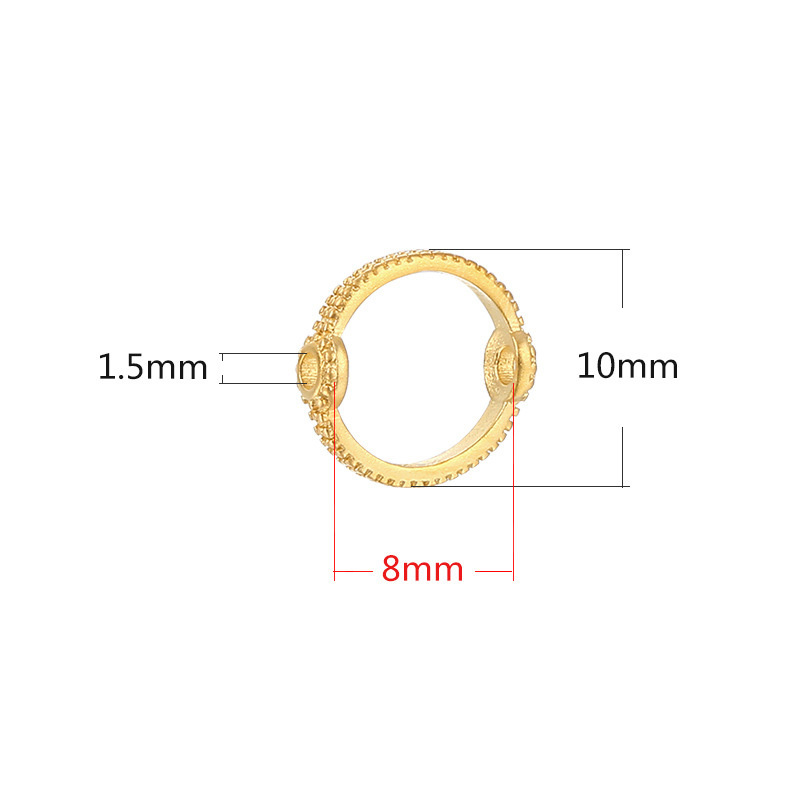 Gold-fit 8mm beads