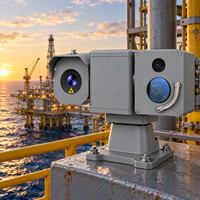 Caméra PTZ de surveillance thermique longue portée pour terminal de chargement de camions et installations de stockage de carburant, étanche IP66, angle de vue 360°, 8MP
