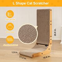 Planche à griffer pour chat Hamac pour animaux de compagnie Grand chat en sisal naturel Poteau à gratter Meubles en bois pour animaux de compagnie pour chat d'intérieur