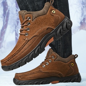 Chaussures de randonnée imperméables en cuir suédé de vache pour hommes, personnalisables, avec semelle intérieure en PU, tailles variées, directement de l'usine - Product Image 2