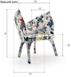 Modern Luxury Designer Velvet Fabric Butterfly Lounge <b>Chair</b> Minimalist Design Features for Living Room Bedroom <b>Club</b> Hotel - Product Image 6