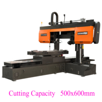 Machine à scier à ruban CNC GZK5060S ±90 °   Portique de découpe multi-angles à double colonne pour la fabrication de profilés et tuyaux en acier