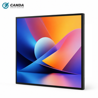 Layar LCD Persegi 22 26.5 33 Inci Rasio Aspek 1:1 1920x1920 60Hz Panel TFT untuk Signage Digital Rumah Sakit dan Mesin Periklanan
