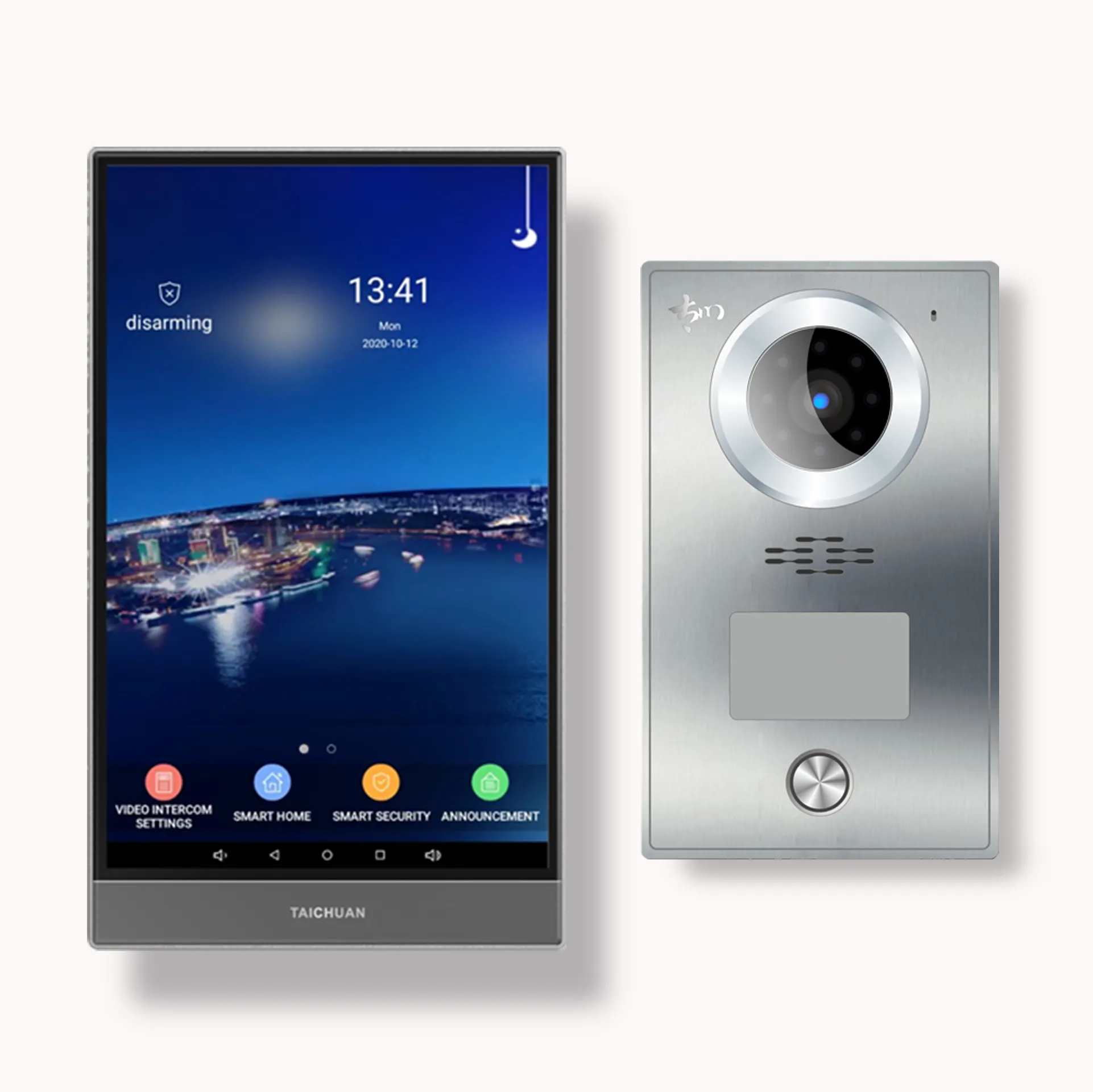 Smart Villa Porte Téléphone vertical 8 pouces tablette intelligente IP Vidéo 2 voies Interphone Système VDP KIT Interphone Avec Caméra