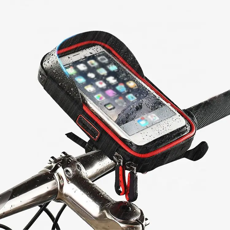Écran tactile Moto Vélo Guidon Sac Étanche Support De Vélo Support de Téléphone Portable