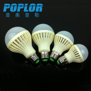 หลอดไฟ LED ป๊อปลอร์ E27 3 5 7 9 12W หลอดประหยัดพลังงานพลาสติก 220V 110V - Product Image 1